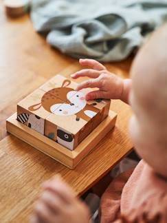 Idées cadeaux bébés et enfants-Jouet-Jeux éducatifs-Puzzle 4 cubes Forêt Enchantée en bois FSC®