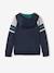 Sweat zippé à capuche sport garçon Bleu foncé 3 - vertbaudet enfant 