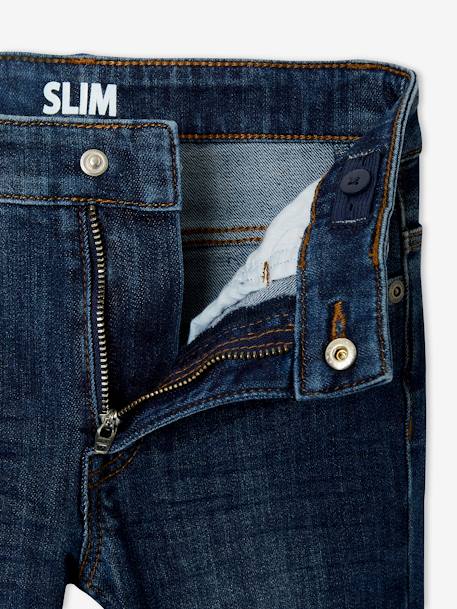 Jean slim indestructible 'waterless' garçon denim brut+stone 6 - vertbaudet enfant 