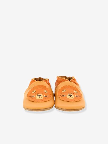 Chaussons cuir souple bébé Grooar ROBEEZ© camel 6 - vertbaudet enfant 