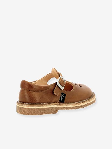 Sandales cuir tannage végétal Dingo 2 ASTER® blanc+camel+marine 11 - vertbaudet enfant 