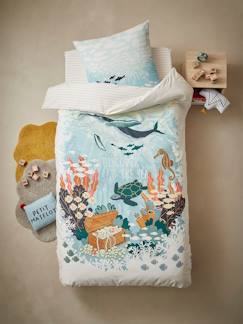 Linge de maison et décoration-Parure housse de couette + taie d'oreiller enfant DEEP OCEAN