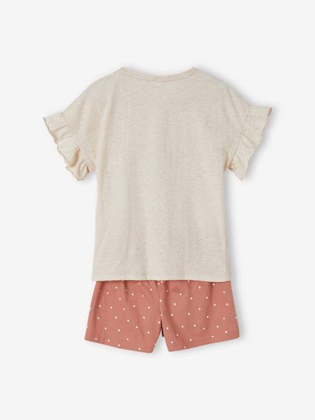 Pyjashort fille Disney® Bambi Beige chiné 4 - vertbaudet enfant 