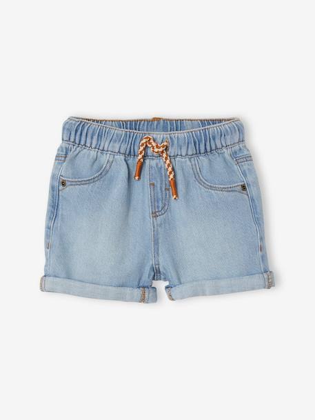 Short en denim bébé double stone 2 - vertbaudet enfant 