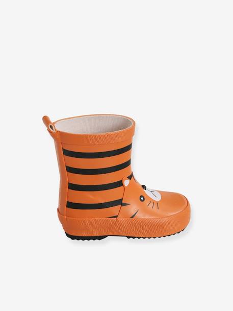 Bottes de pluie bébé garçon en caoutchouc orange 2 - vertbaudet enfant 