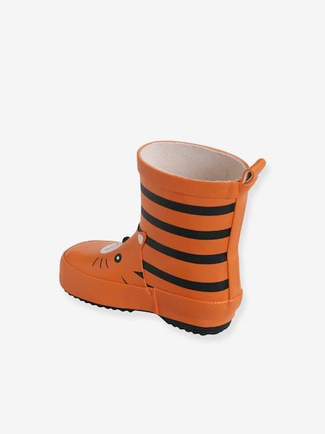 Bottes de pluie bébé garçon en caoutchouc orange 3 - vertbaudet enfant 