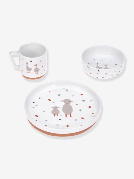 Coffret repas LÄSSIG en porcelaine Tiny Farmer Mouton & oie 1 - vertbaudet enfant 