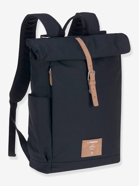 Sac à dos à langer Green Label LÄSSIG Rolltop BLEU+Gris anthracite 4 - vertbaudet enfant 