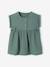 Robe bébé en gaze de coton vert 1 - vertbaudet enfant 