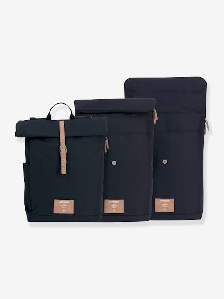 Sac à dos à langer Green Label LÄSSIG Rolltop BLEU+Gris anthracite 5 - vertbaudet enfant 