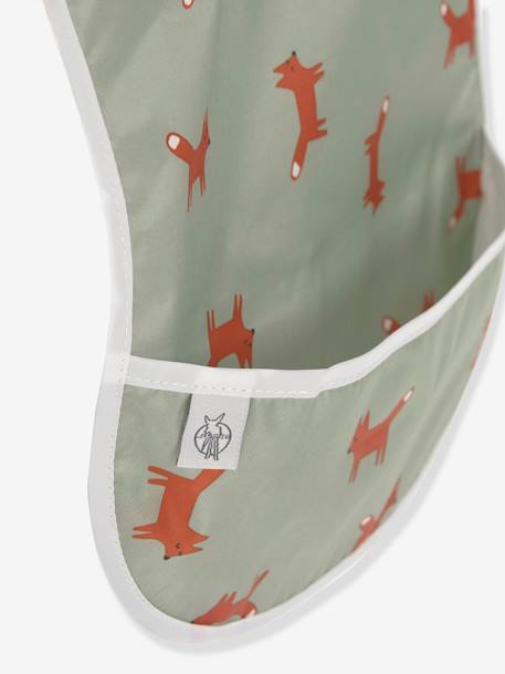 Lot de 2 bavoirs avec poche LÄSSIG Little Forest Little forest renard - Vert ol 2 - vertbaudet enfant 