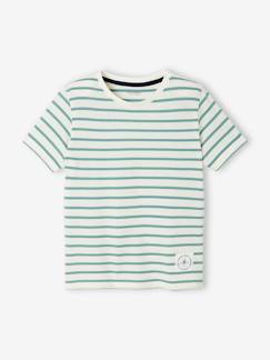 T-shirt rayé garçon manches courtes  - vertbaudet enfant