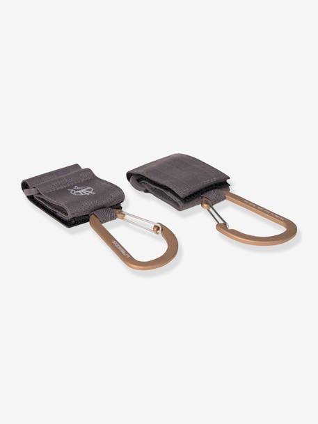 Lot de 2 attaches poussette Lässig avec mousqueton Anthracite 2 - vertbaudet enfant 