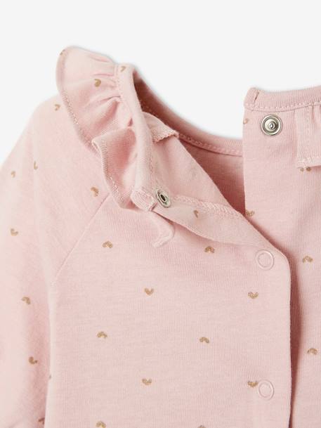 T-shirt à collerette bébé bleu imprimé+rose imprimé 7 - vertbaudet enfant 