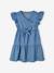 Robe en denim léger effet portefeuille fille stone 2 - vertbaudet enfant 