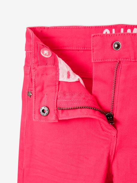 Pantalon slim fille Morphologik tour de hanches LARGE framboise+jaune+marine foncé+marron clair+rouge clair+vert 5 - vertbaudet enfant 