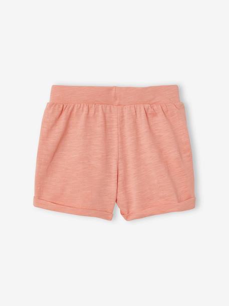 Lot de 2 shorts en jersey fille lot rose+vert d'eau 4 - vertbaudet enfant 