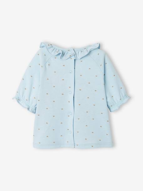 T-shirt à collerette bébé bleu imprimé 4 - vertbaudet enfant 