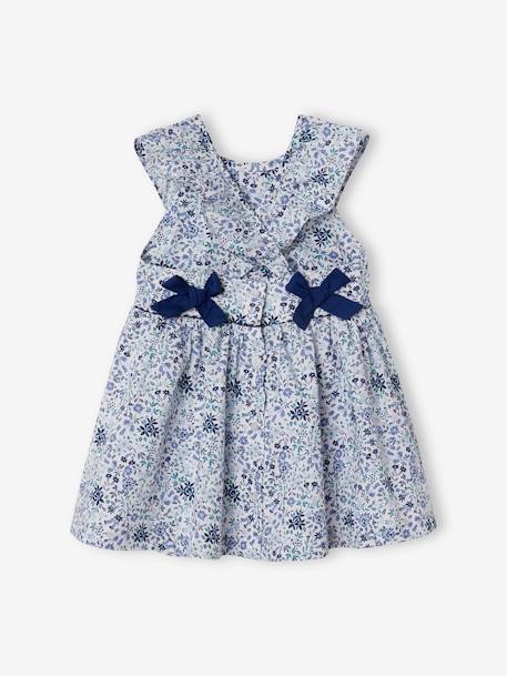 Robe fleurie bébé de cérémonie blanc imprimé 5 - vertbaudet enfant 