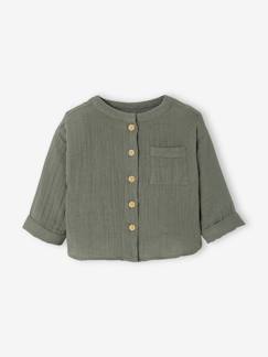 Chemise col mao bébé en gaze de coton personnalisable  - vertbaudet enfant