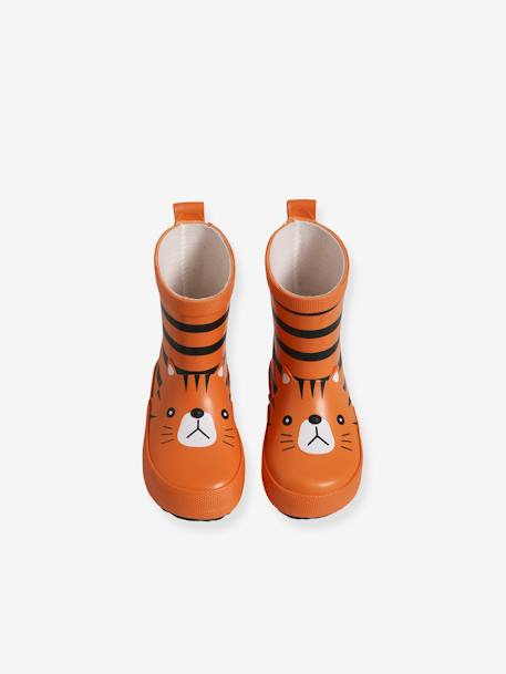 Bottes de pluie bébé garçon en caoutchouc orange 4 - vertbaudet enfant 