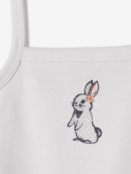 Lot de 3 bodies lapin fines bretelles bébé naissance lot rose grisé 8 - vertbaudet enfant 