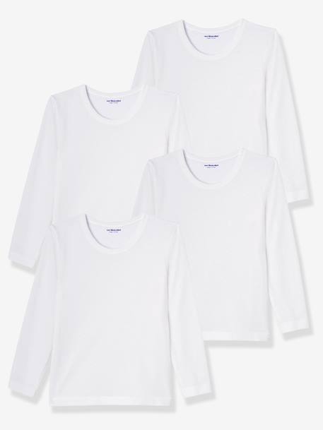 Garçon-Sous-vêtement-T-shirt-Lot de 4 T-shirts garçon BASICS