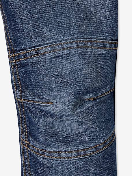 Jean droit MorphologiK indestructible MEDIUM 'waterless' garçon denim brut+denim stone 4 - vertbaudet enfant 