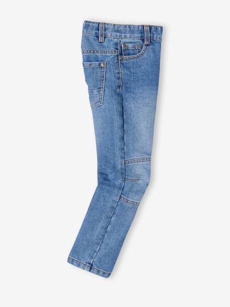 Jean droit MorphologiK indestructible 'waterless' FIN garçon denim brut+denim stone 7 - vertbaudet enfant 