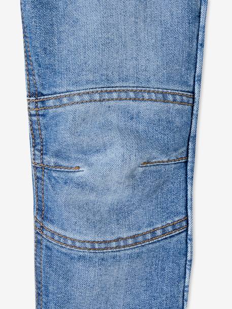 Jean droit MorphologiK indestructible 'waterless' FIN garçon denim brut+denim stone 10 - vertbaudet enfant 