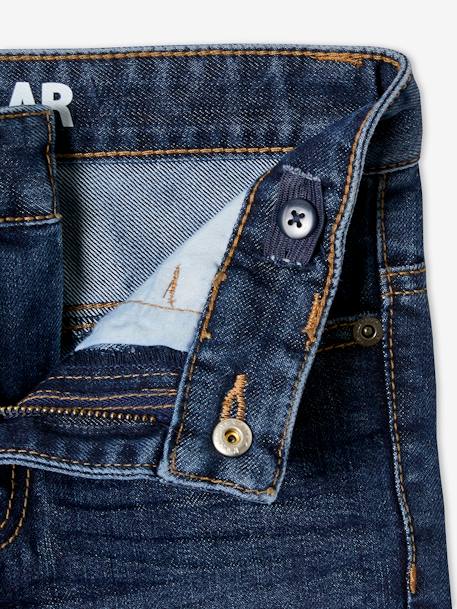 Jean droit MorphologiK indestructible LARGE 'waterless' garçon denim brut 4 - vertbaudet enfant 