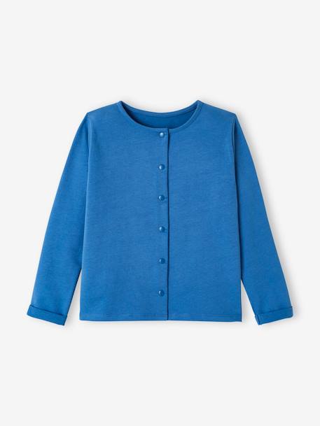 Ensemble robe + cardigan fille bleu océan - robe imprimée fle+ivoire imprimé+mauve+vert émeraude 3 - vertbaudet enfant 