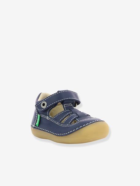 Sandales cuir bébé Sushy Originel Softers KICKERS® BLANC+bleu+caramel+marine+rose 17 - vertbaudet enfant 