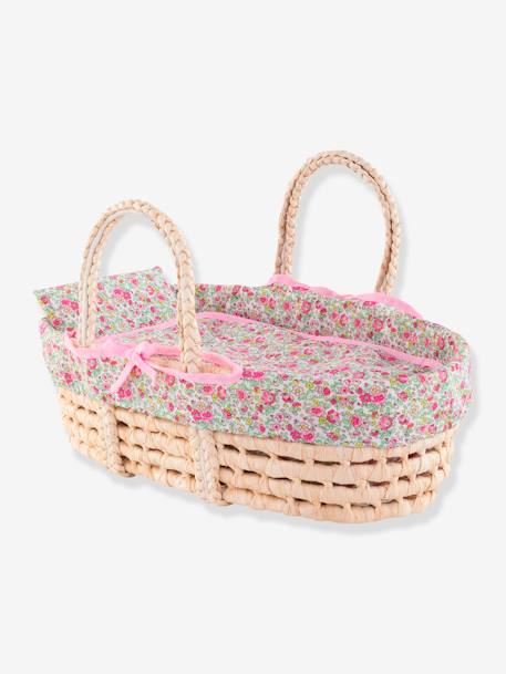 Couffin tressé avec linge de lit - COROLLE ROSE JARDIN 1 - vertbaudet enfant 