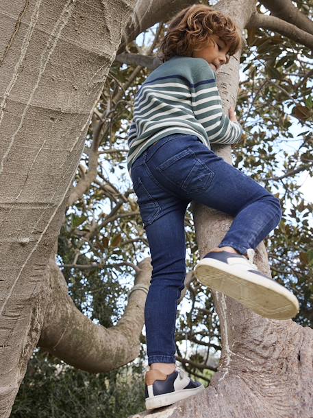 Jean slim Superflex garçon super extensible denim brut+stone 9 - vertbaudet enfant 