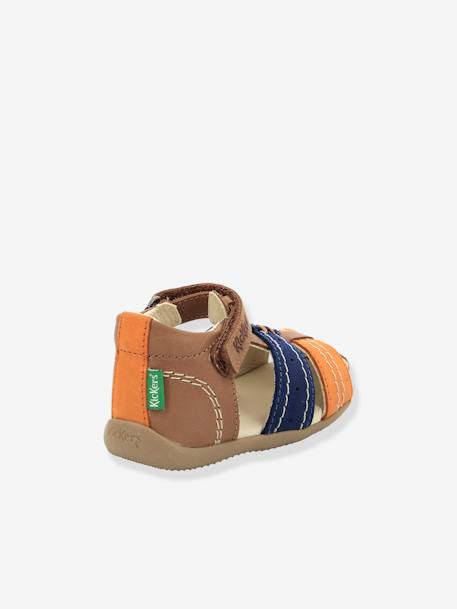 Sandales cuir bébé Bigbazar-2 Iconique Biboo KICKERS® CAMEL ORANGE BLEU 5 - vertbaudet enfant 