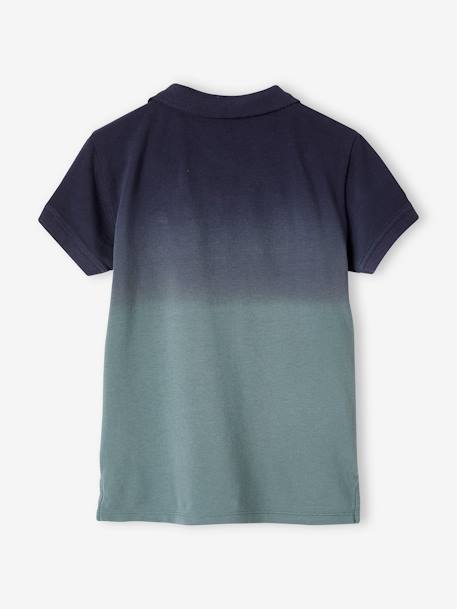 Polo garçon Dip & Dye dark bleu indigo 4 - vertbaudet enfant 