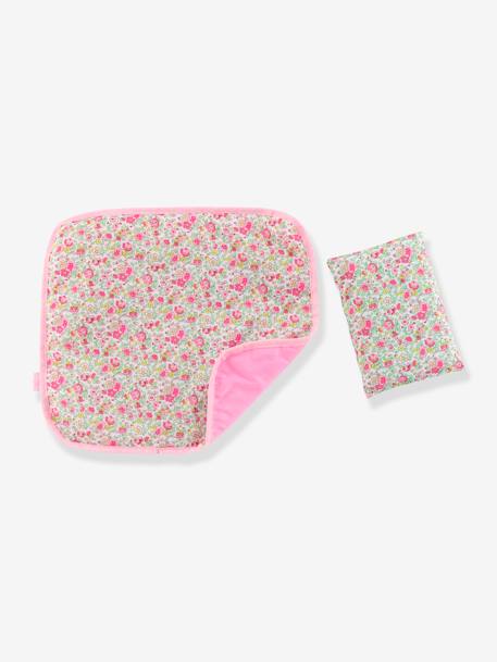 Couffin tressé avec linge de lit - COROLLE ROSE JARDIN 4 - vertbaudet enfant 