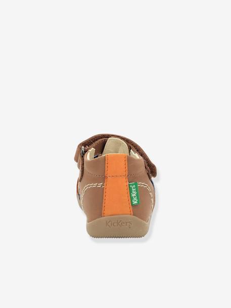 Sandales cuir bébé Bigbazar-2 Iconique Biboo KICKERS® CAMEL ORANGE BLEU 4 - vertbaudet enfant 