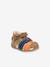 Sandales cuir bébé Bigbazar-2 Iconique Biboo KICKERS® CAMEL ORANGE BLEU 1 - vertbaudet enfant 