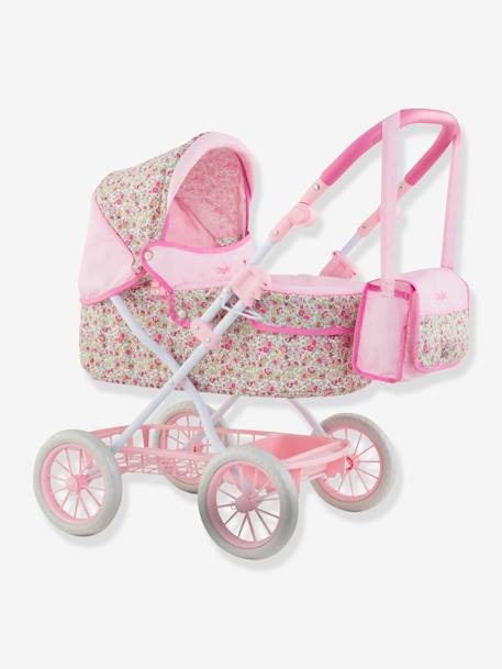 Landau COROLLE pour poupon 36/42/52 cm ROSE FLEURI 1 - vertbaudet enfant 