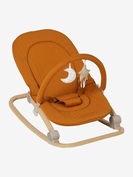 Transat avec arche Babydream curry+gris/blanc+tilleul 1 - vertbaudet enfant 