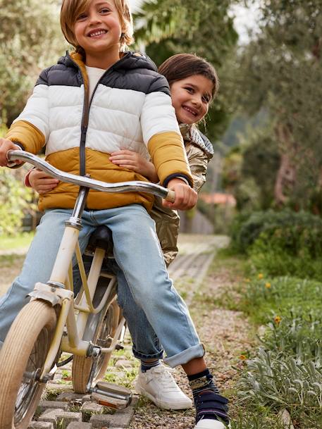 Baskets garçon lacées et zippées bleu jean 6 - vertbaudet enfant 