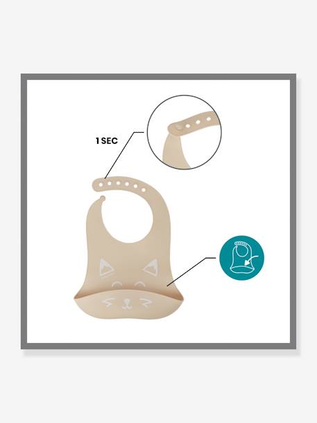 Kit repas silicone BABYMOOV First’Isy beige (Renard)+bleu (Chien) 6 - vertbaudet enfant 