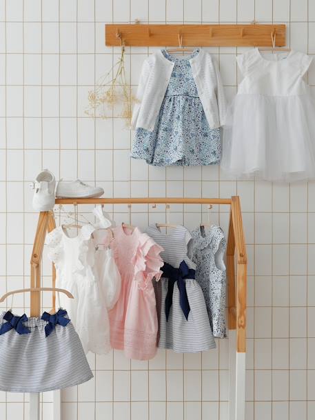 Robe de cérémonie bébé avec tulle blanc 12 - vertbaudet enfant 