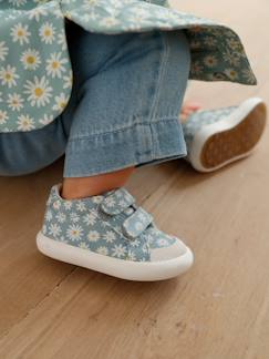 Chaussures-Chaussures fille 23-38-Baskets, tennis-Baskets scratchées bébé en toile