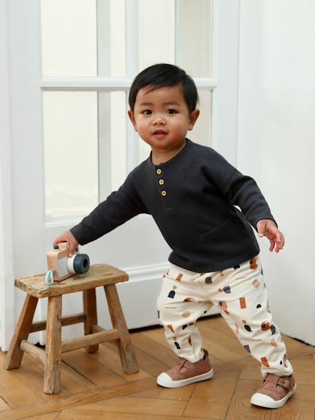 Ensemble bébé T-shirt et pantalon en molleton  - vertbaudet enfant