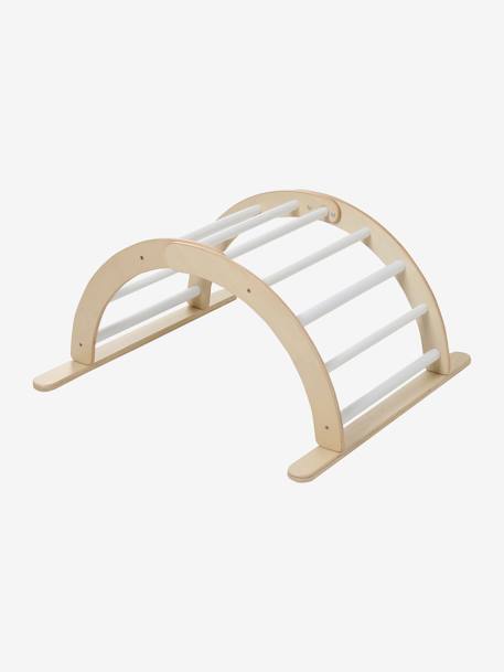 Pont d'escalade à grimper en bois FSC® BEIGE MOYEN UNI AVEC DECOR 1 - vertbaudet enfant 