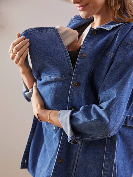 Veste en jean évolutive grossesse et post-grossesse Denim 1 - vertbaudet enfant 