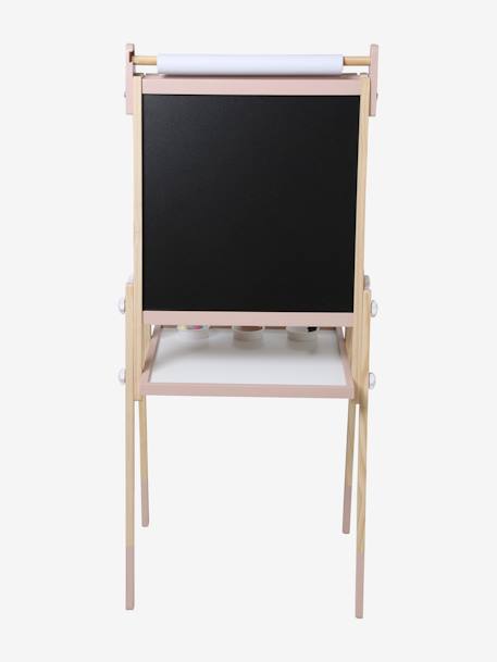 Tableau pliable et réglable en hauteur 3 en 1 en bois FSC® marine+multicolore+Rose 32 - vertbaudet enfant 